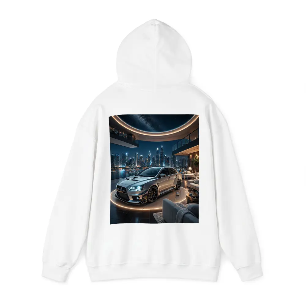 Mitsubishi Lancer Evolution Luxury Penthouse Night – Hoodies