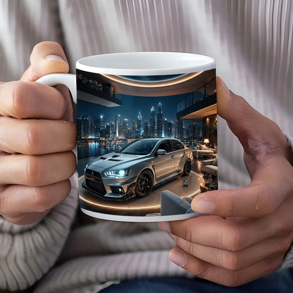 Mitsubishi Lancer Evolution Luxury Penthouse Night – Mugs