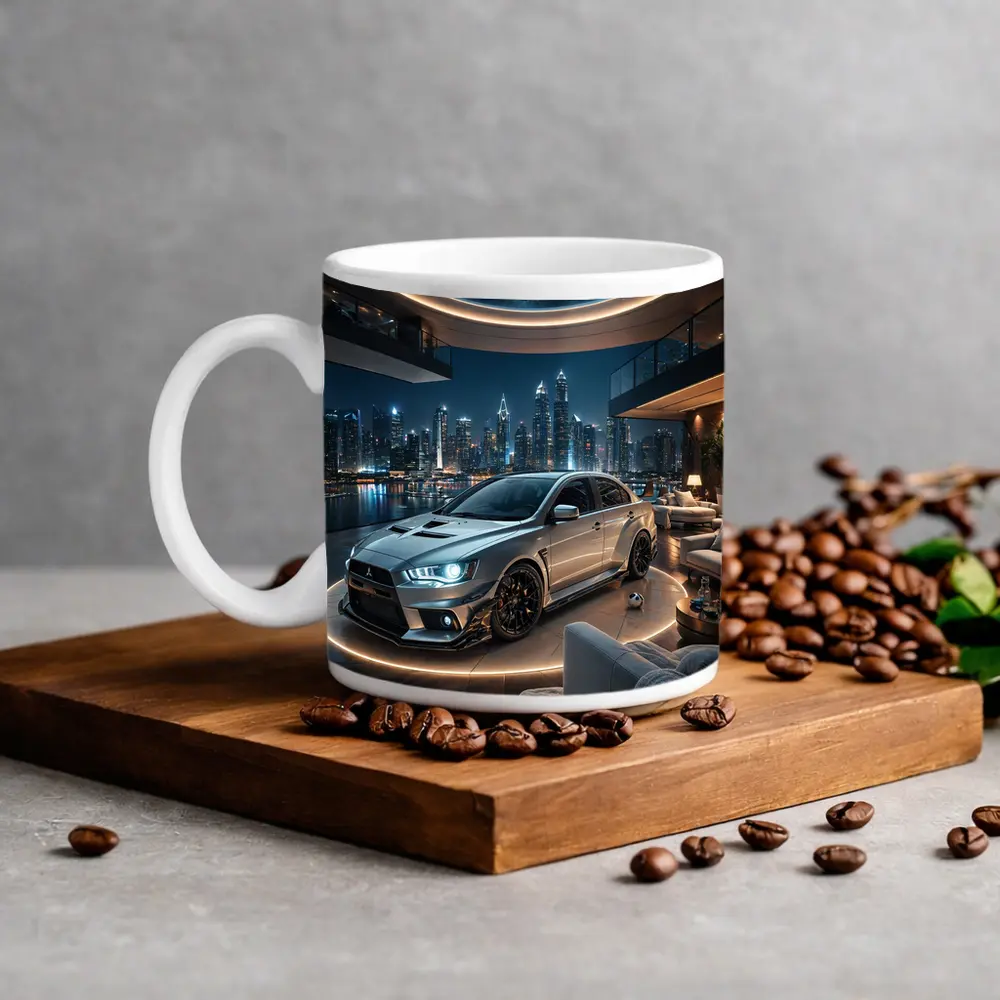 Mitsubishi Lancer Evolution Luxury Penthouse Night – Mugs