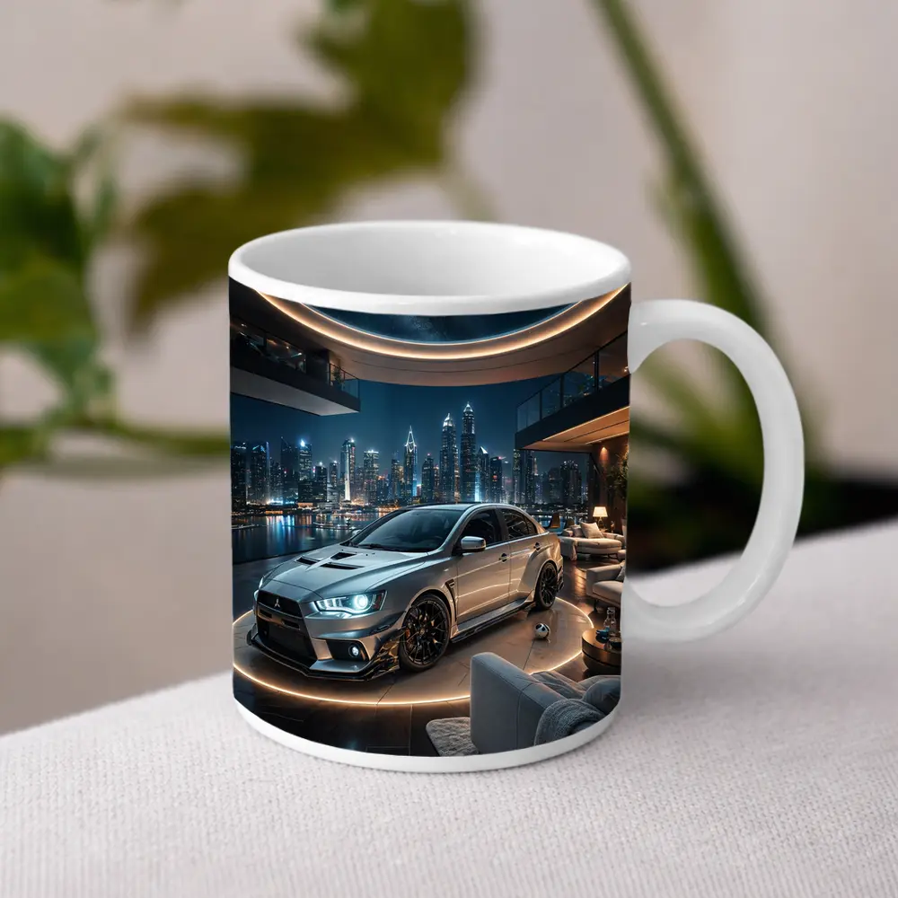 Mitsubishi Lancer Evolution Luxury Penthouse Night – Mugs