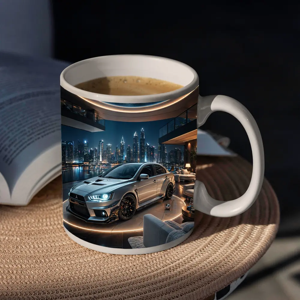 Mitsubishi Lancer Evolution Luxury Penthouse Night – Mugs