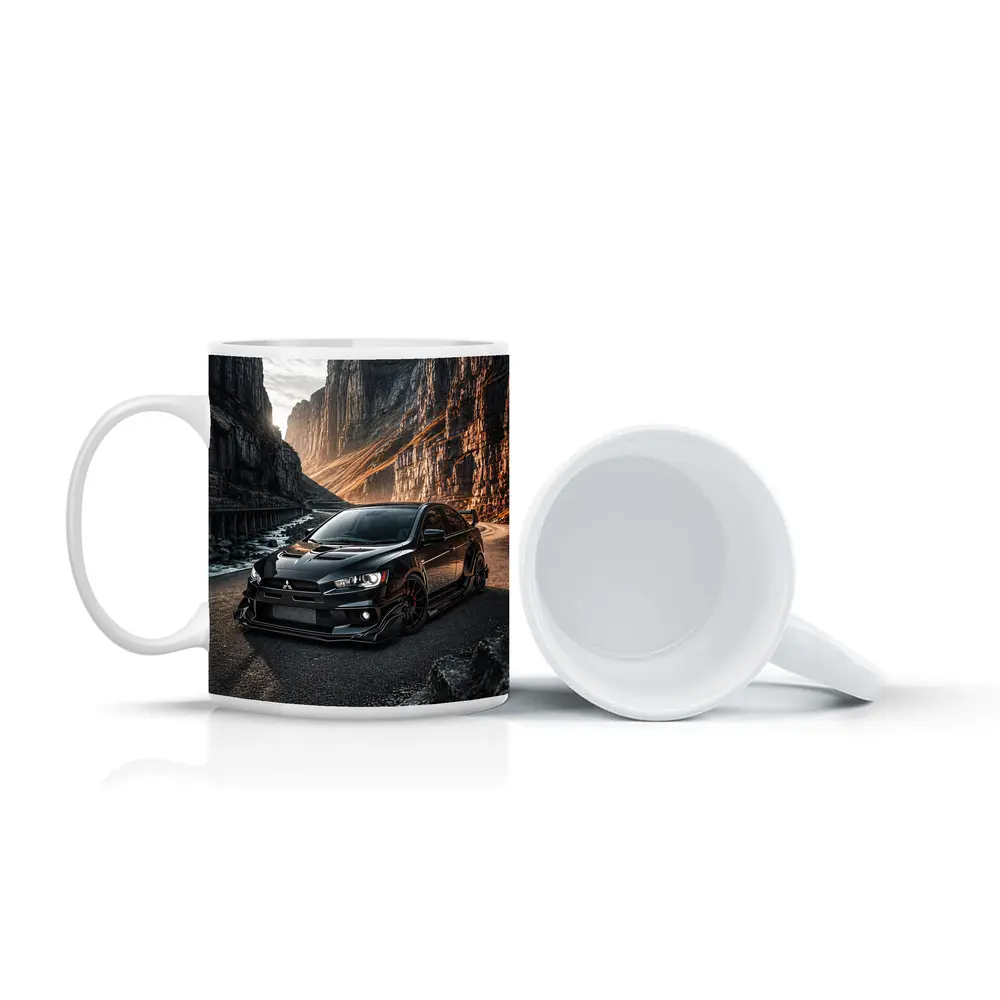 Mitsubishi Lancer Evolution Black Canyon Road – Mugs