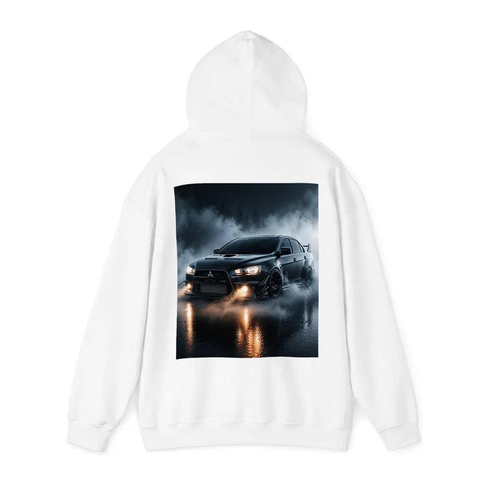 Mitsubishi Lancer Evolution Black Smoky Night – Hoodies