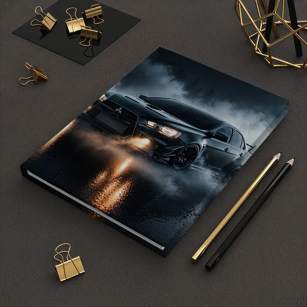 Mitsubishi Lancer Evolution Black Smoky Night – Notebooks