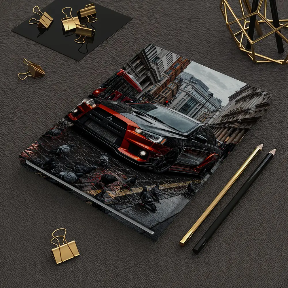Mitsubishi Lancer Evolution Rainy London Streets – Notebooks