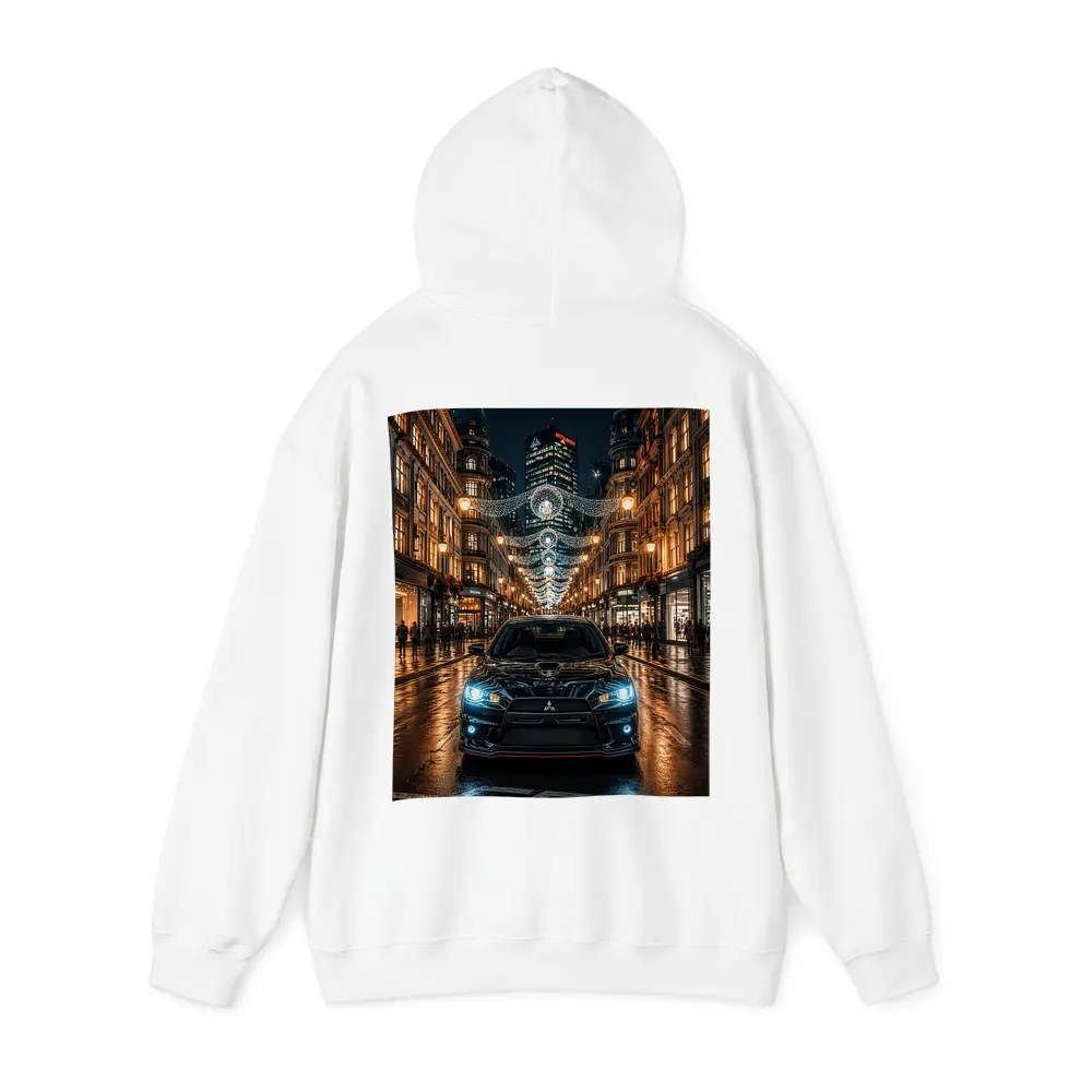 Mitsubishi Lancer Evolution Night London Street – Hoodies