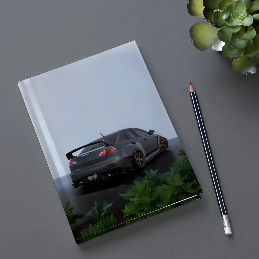 Mitsubishi Lancer Evolution Gray Wet Parking – Notebooks