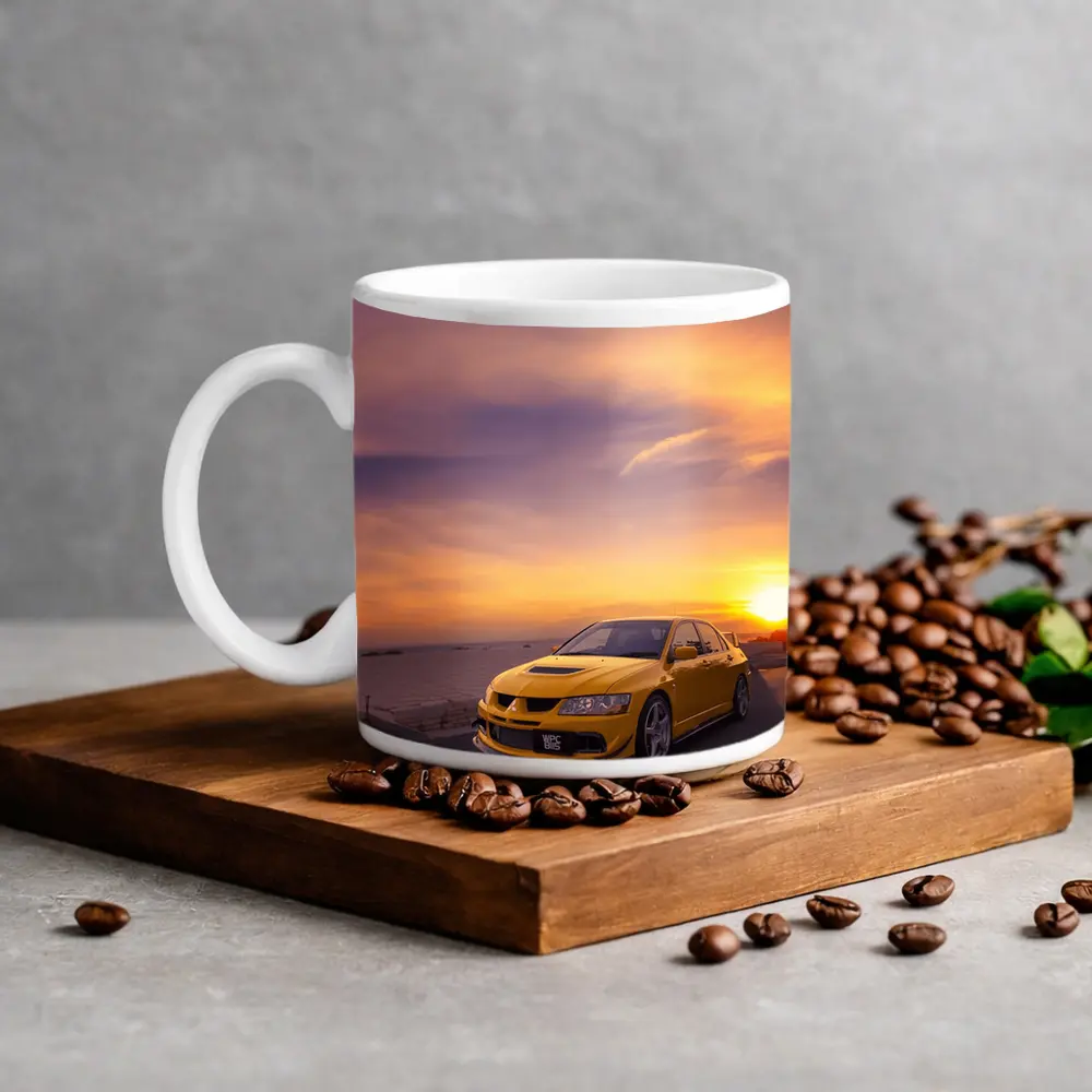 Mitsubishi Lancer Evolution Sunset Sky – Mugs