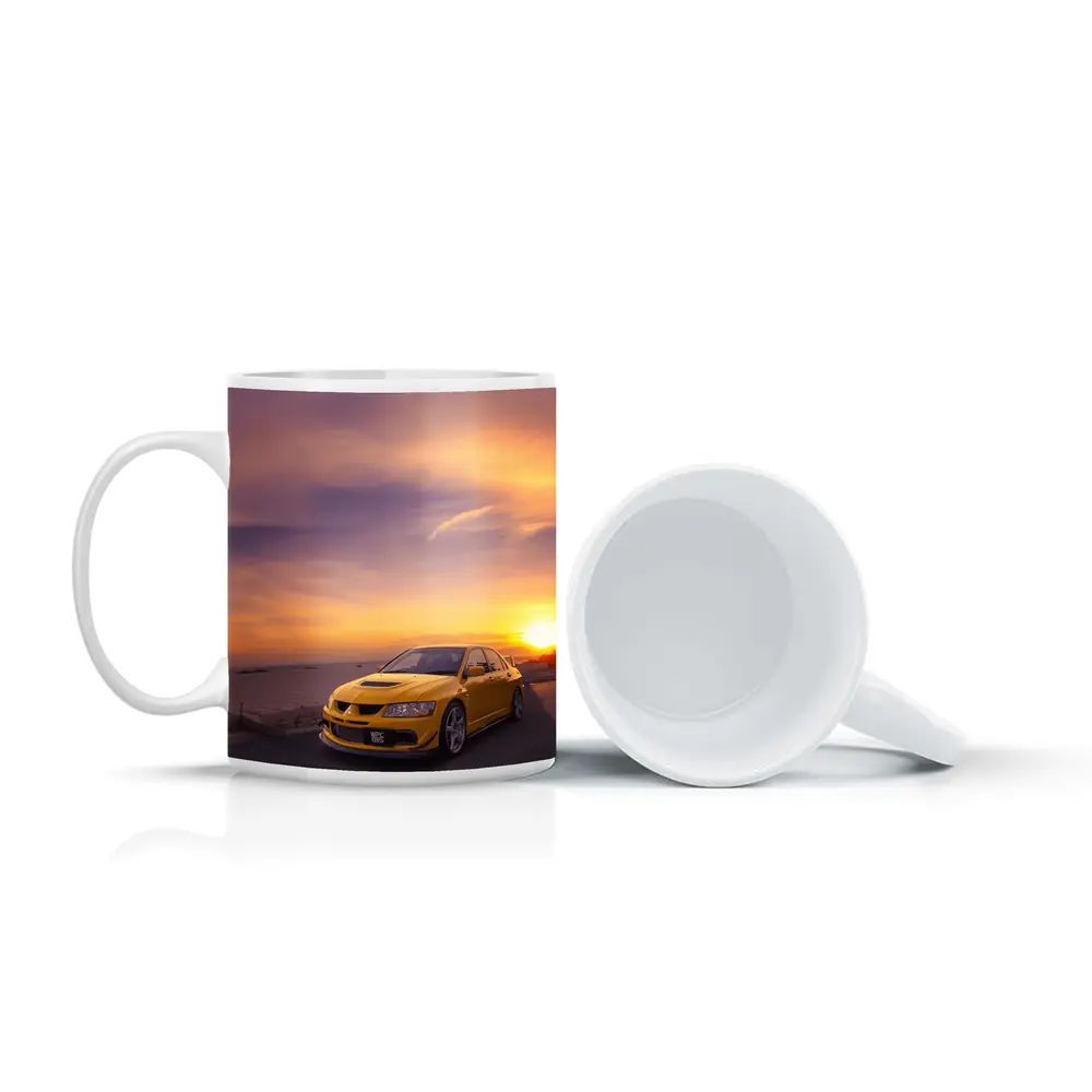 Mitsubishi Lancer Evolution Sunset Sky – Mugs