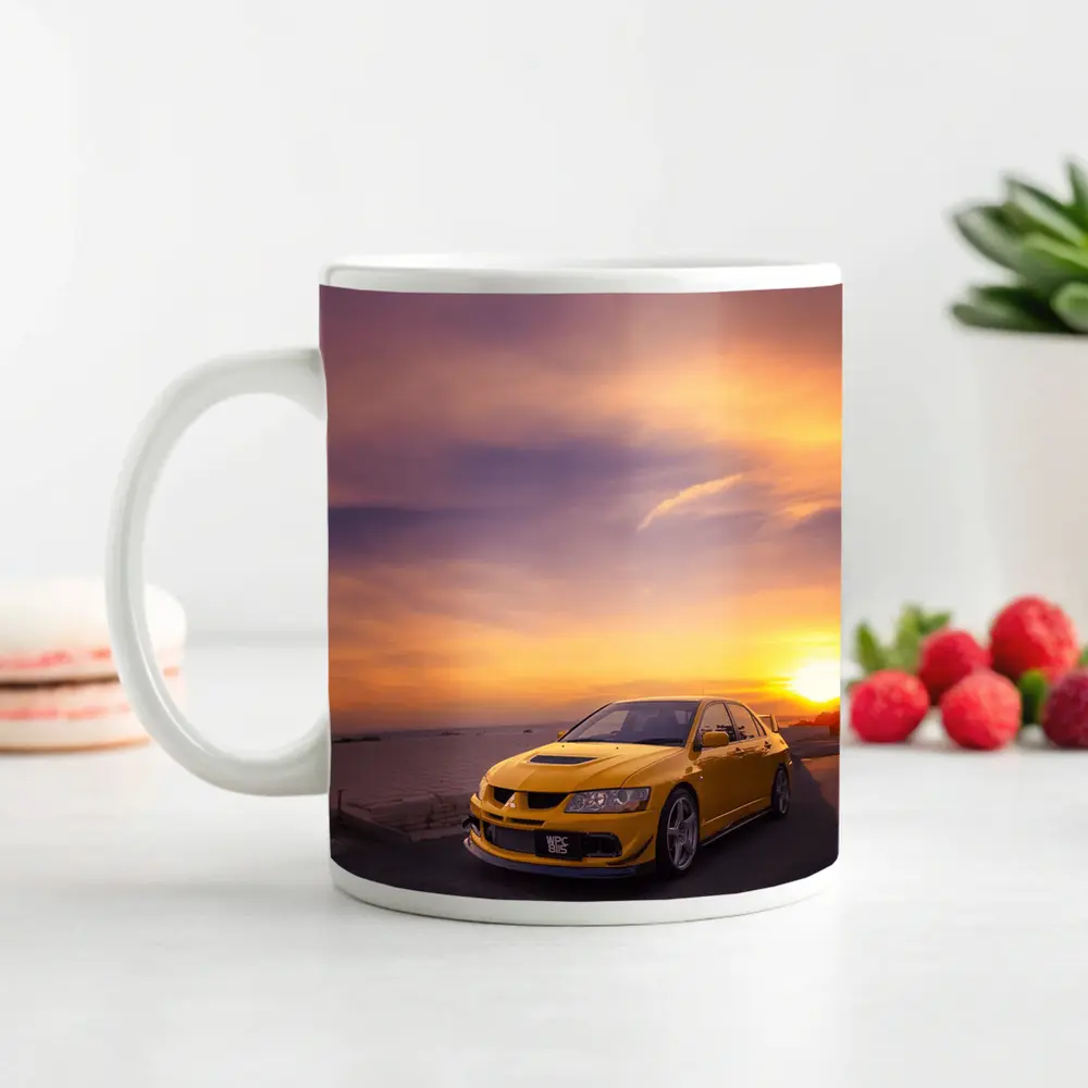 Mitsubishi Lancer Evolution Sunset Sky – Mugs