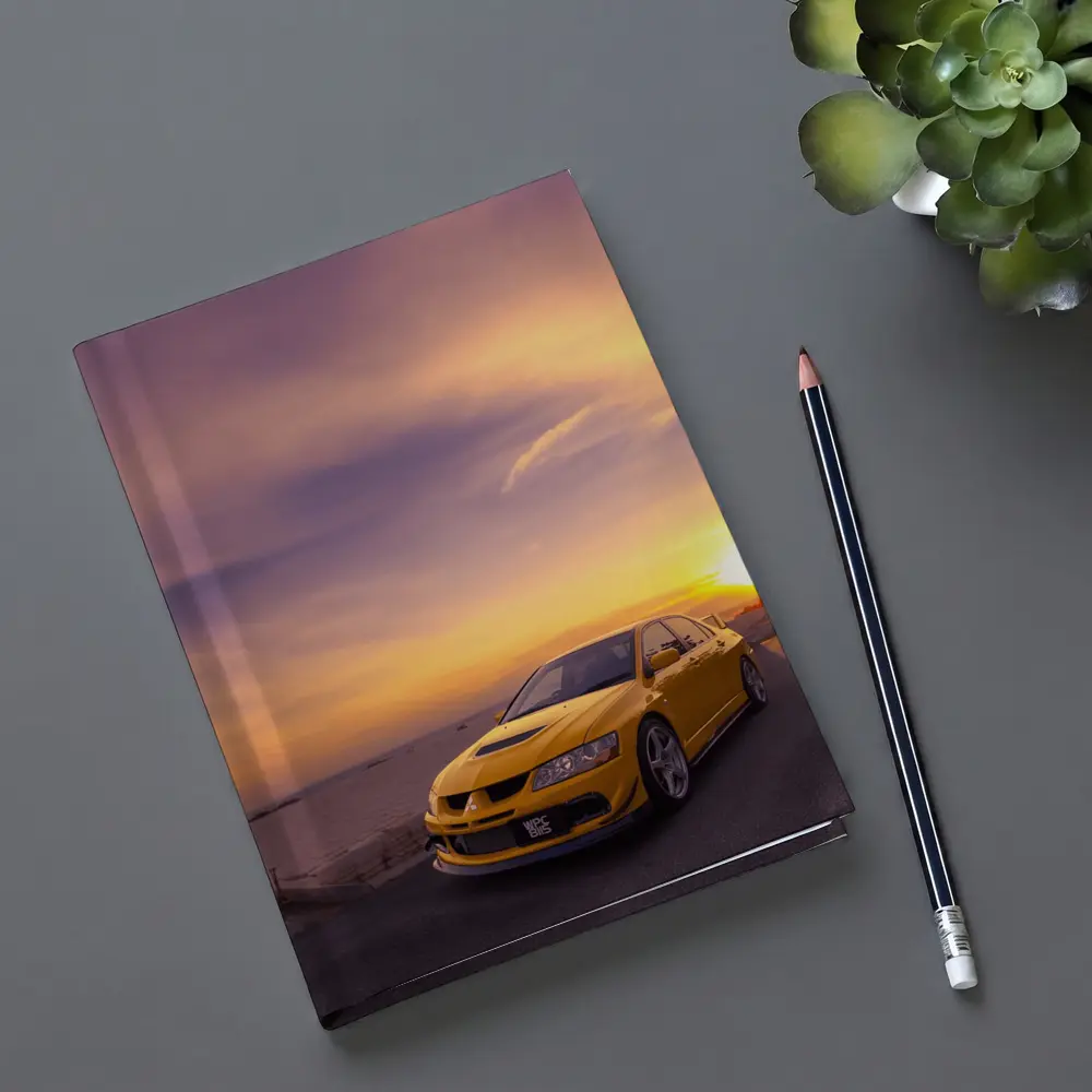 Mitsubishi Lancer Evolution Sunset Sky – Notebooks