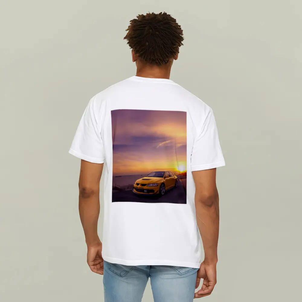 Mitsubishi Lancer Evolution Sunset Sky – T-Shirts