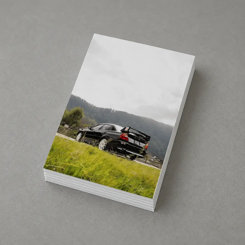 Mitsubishi Lancer Evo Black Mountain Road – Postcards
