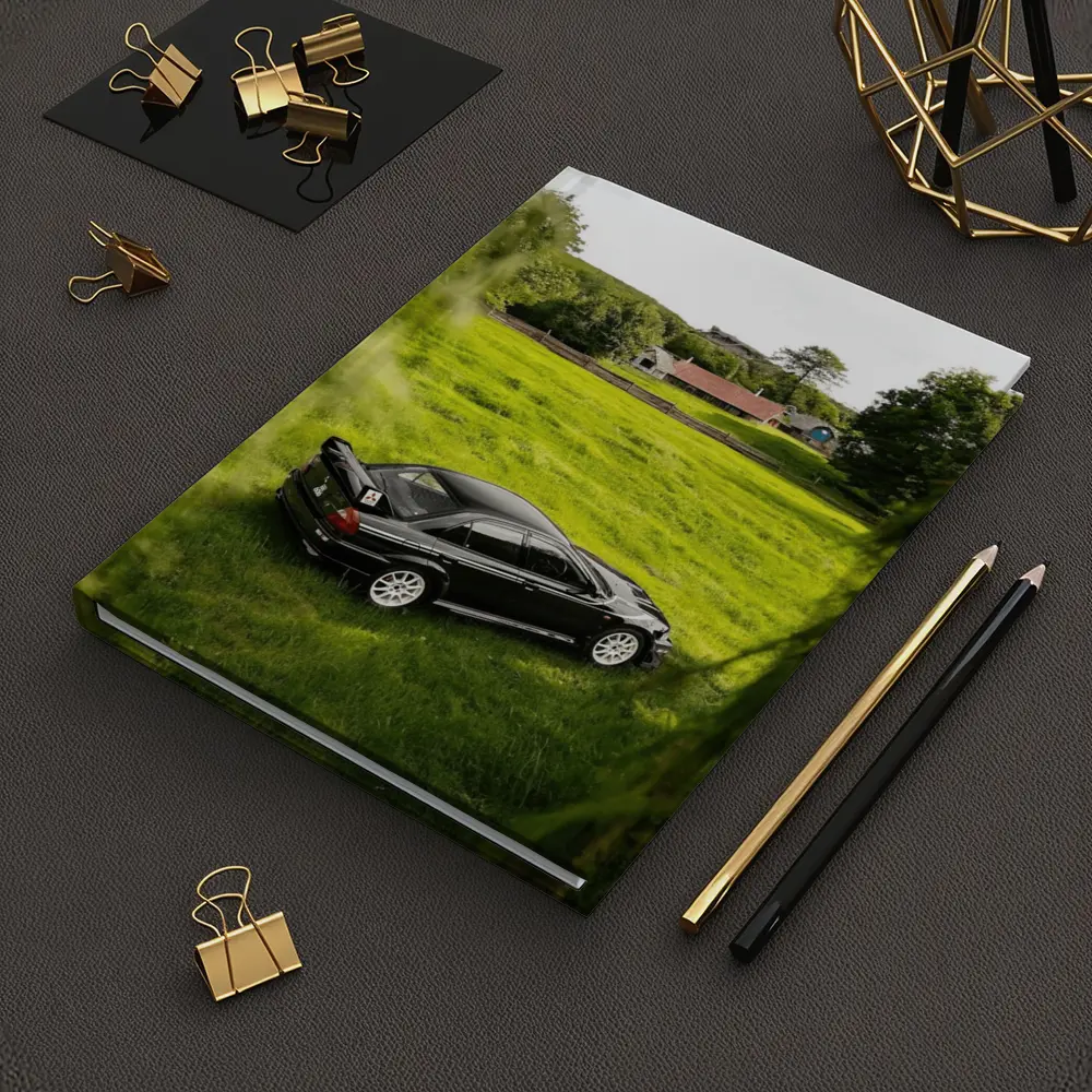 Mitsubishi Lancer Evolution Black Rural Countryside – Notebooks