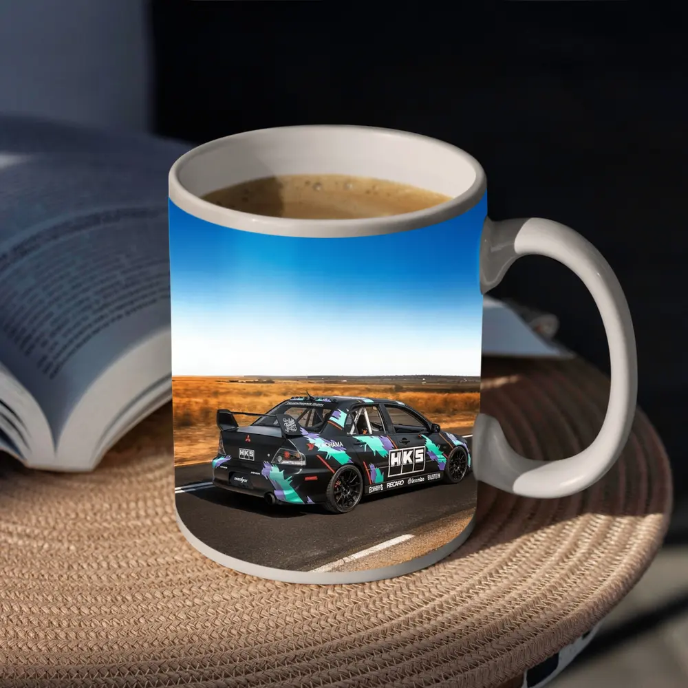 Mitsubishi Lancer Evolution HKS Race Wrap Road – Mugs