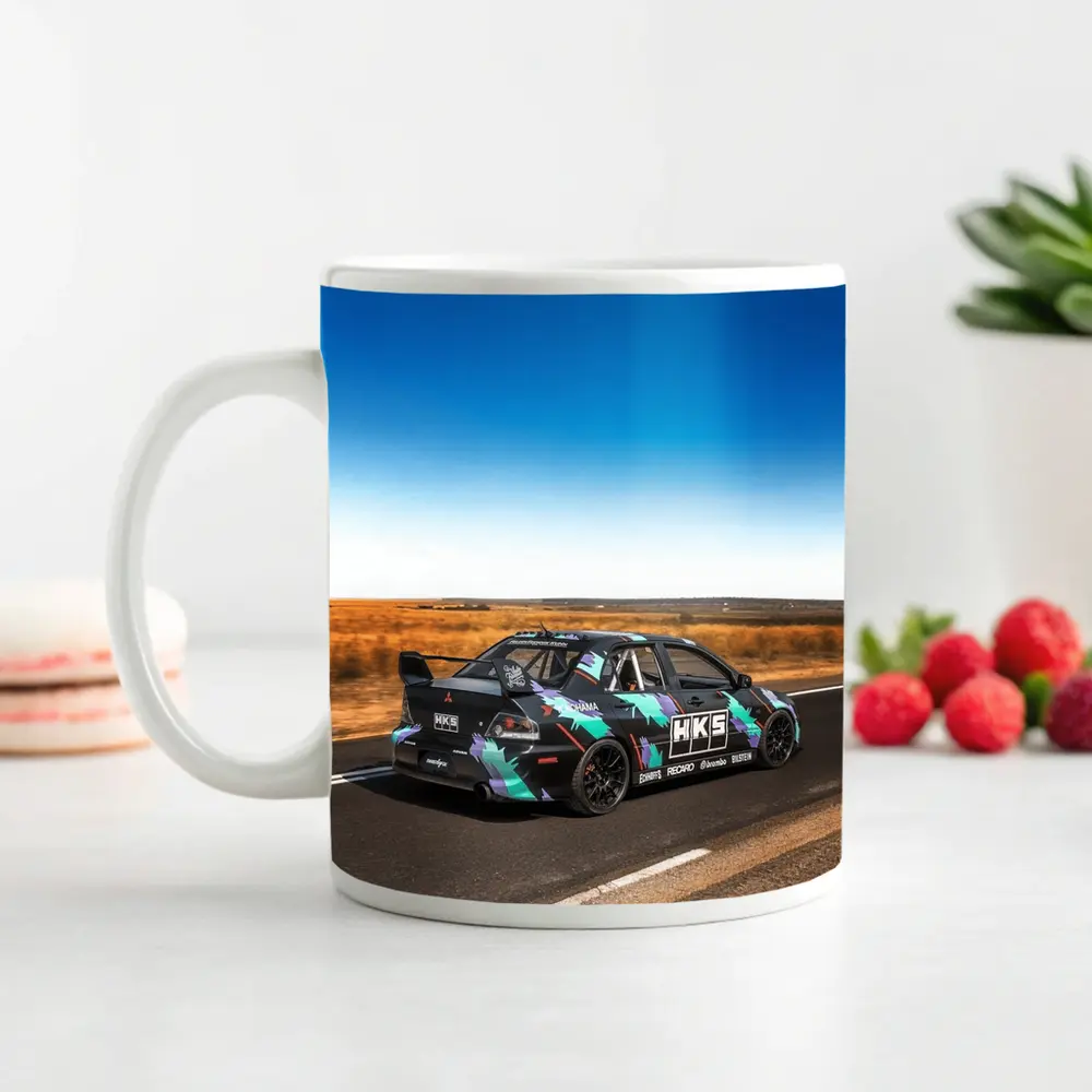 Mitsubishi Lancer Evolution HKS Race Wrap Road – Mugs