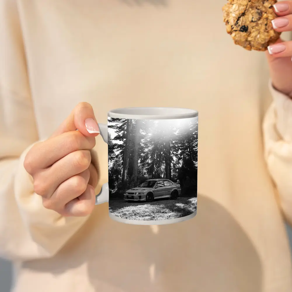 Mitsubishi Lancer Evo Black White Forest – Mugs