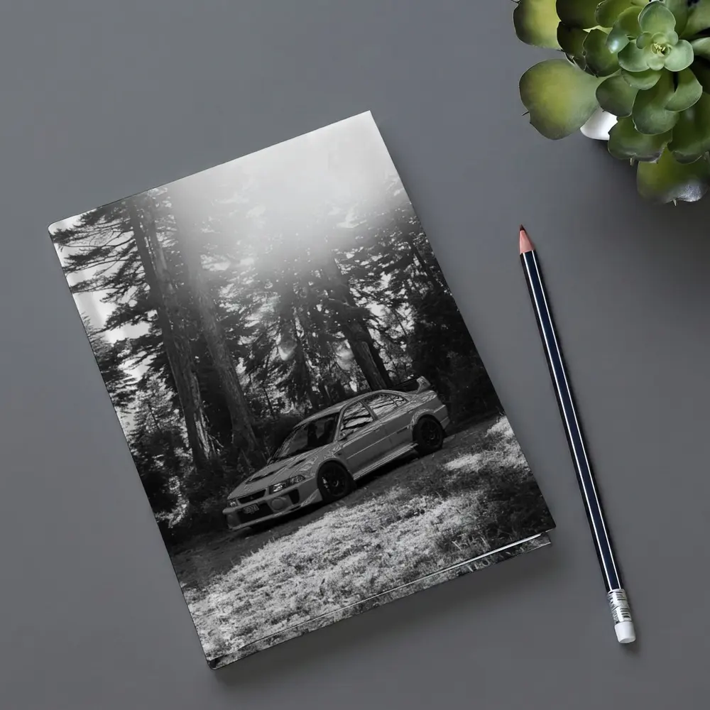 Mitsubishi Lancer Evo Black White Forest – Notebooks