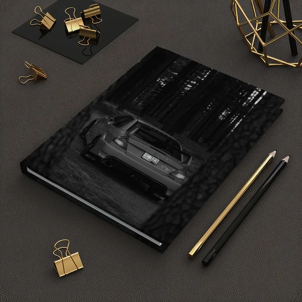 Mitsubishi Lancer Dark Forest Black White – Notebooks