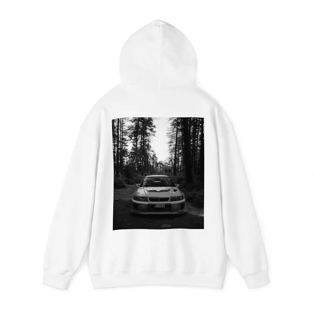 Mitsubishi Lancer Evolution Forest Black White – Hoodies