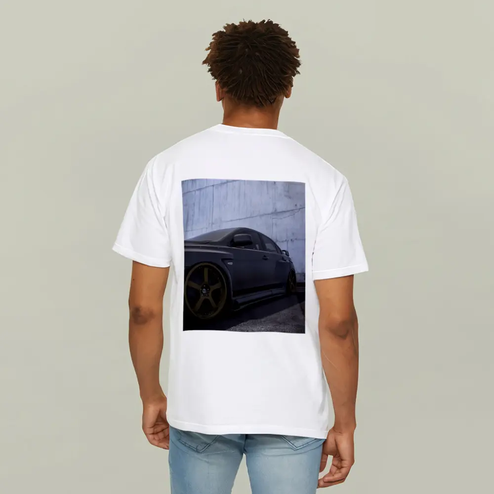 Mitsubishi Lancer Evolution Matte Black Concrete Wall – T-Shirts