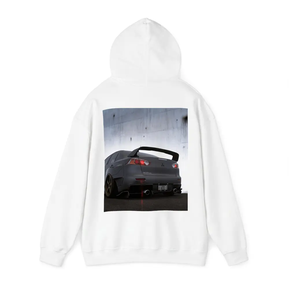 Mitsubishi Lancer Evolution Matte Gray Concrete Wall – Hoodies