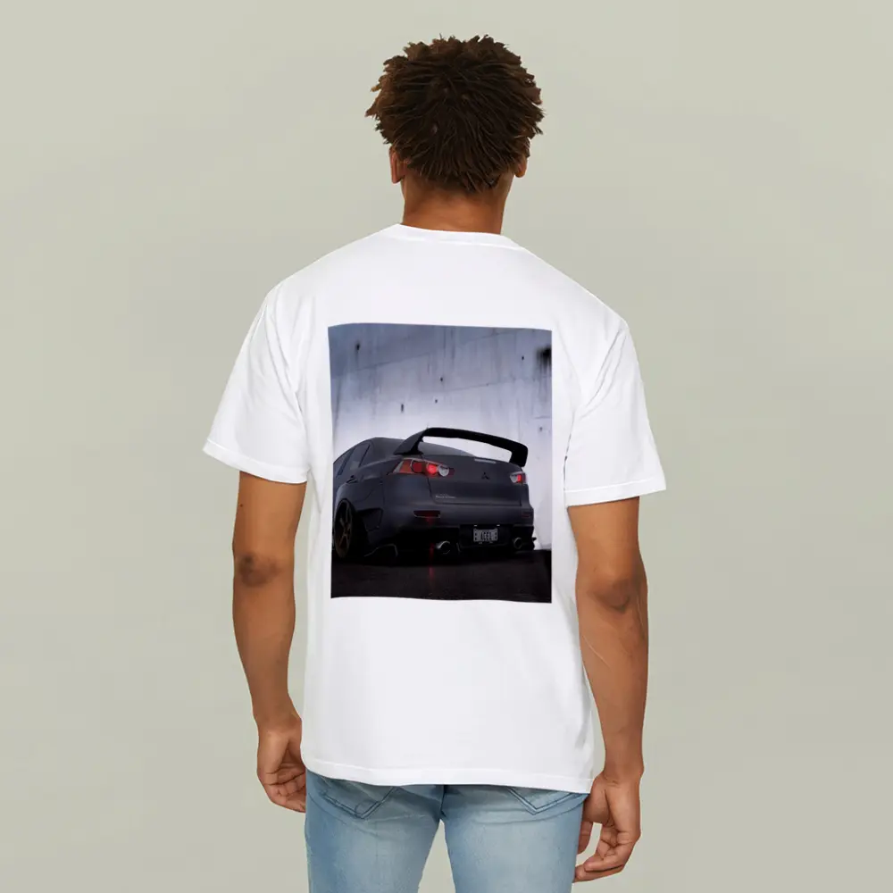 Mitsubishi Lancer Evolution Matte Gray Concrete Wall – T-Shirts