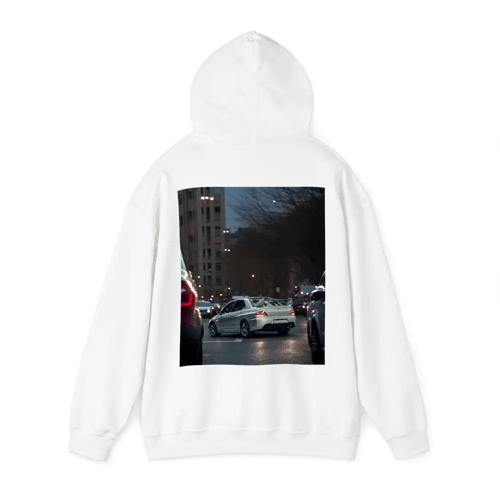 Mitsubishi Lancer Evolution City Street Night – Hoodies