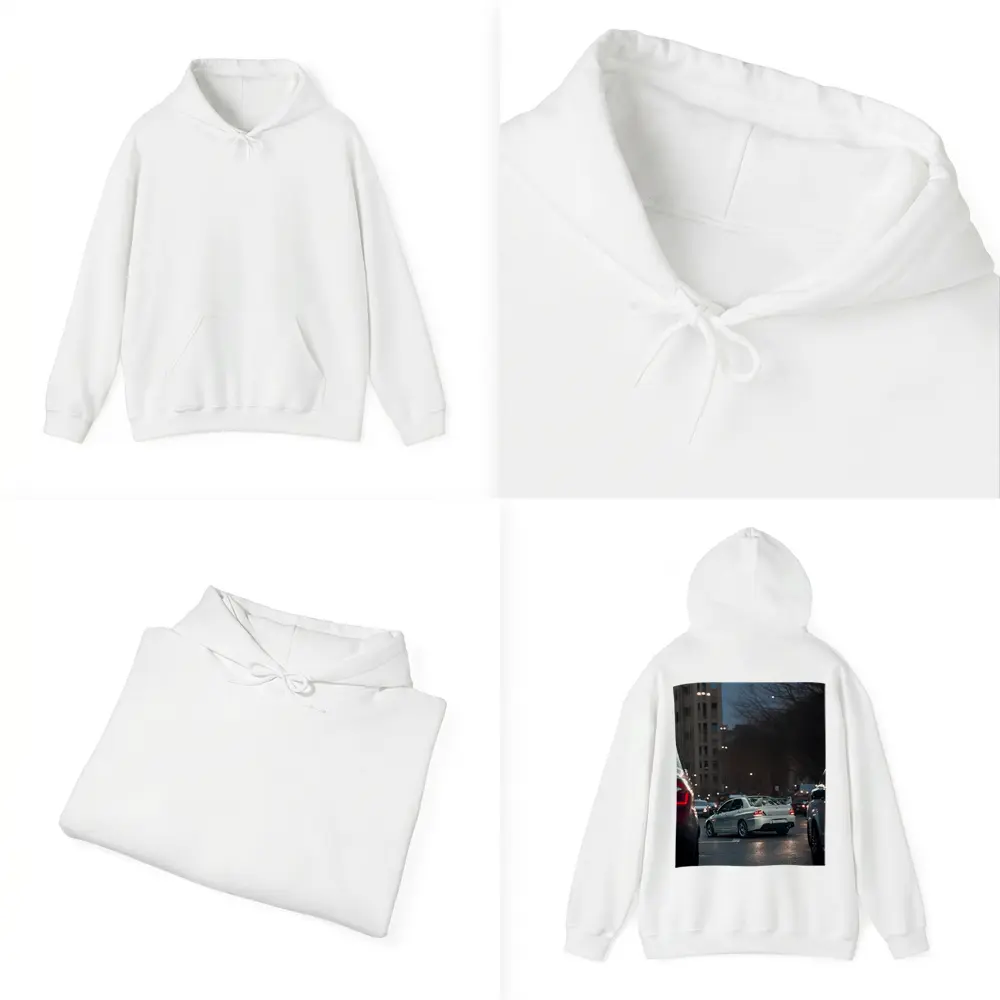 Mitsubishi Lancer Evolution City Street Night – Hoodies