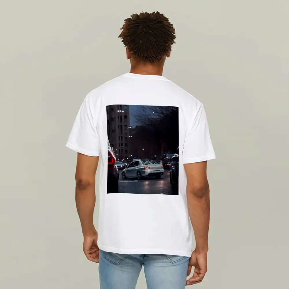 Mitsubishi Lancer Evolution City Street Night – T-Shirts