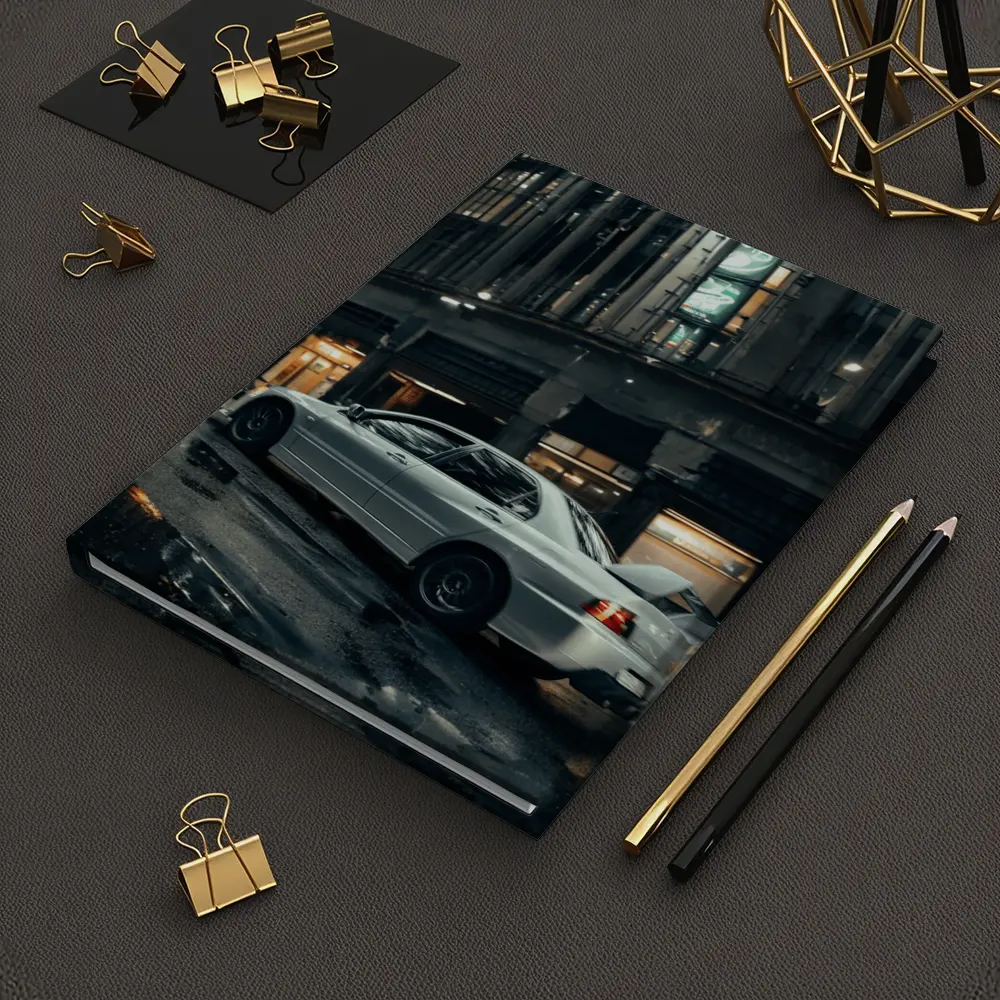 Mitsubishi Lancer Evo Rainy City Street Night – Notebooks