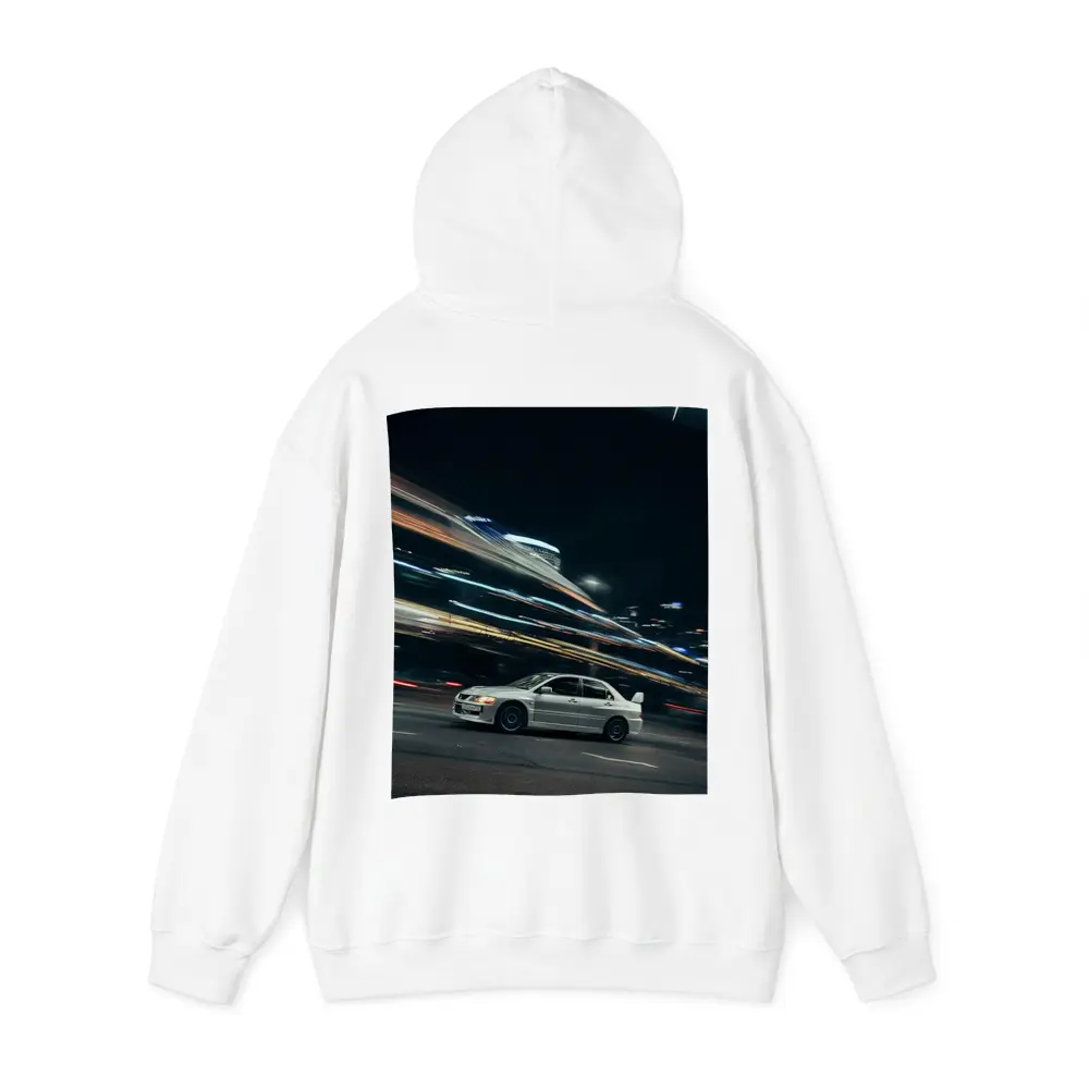 Mitsubishi Lancer Evo Night City Streets – Hoodies
