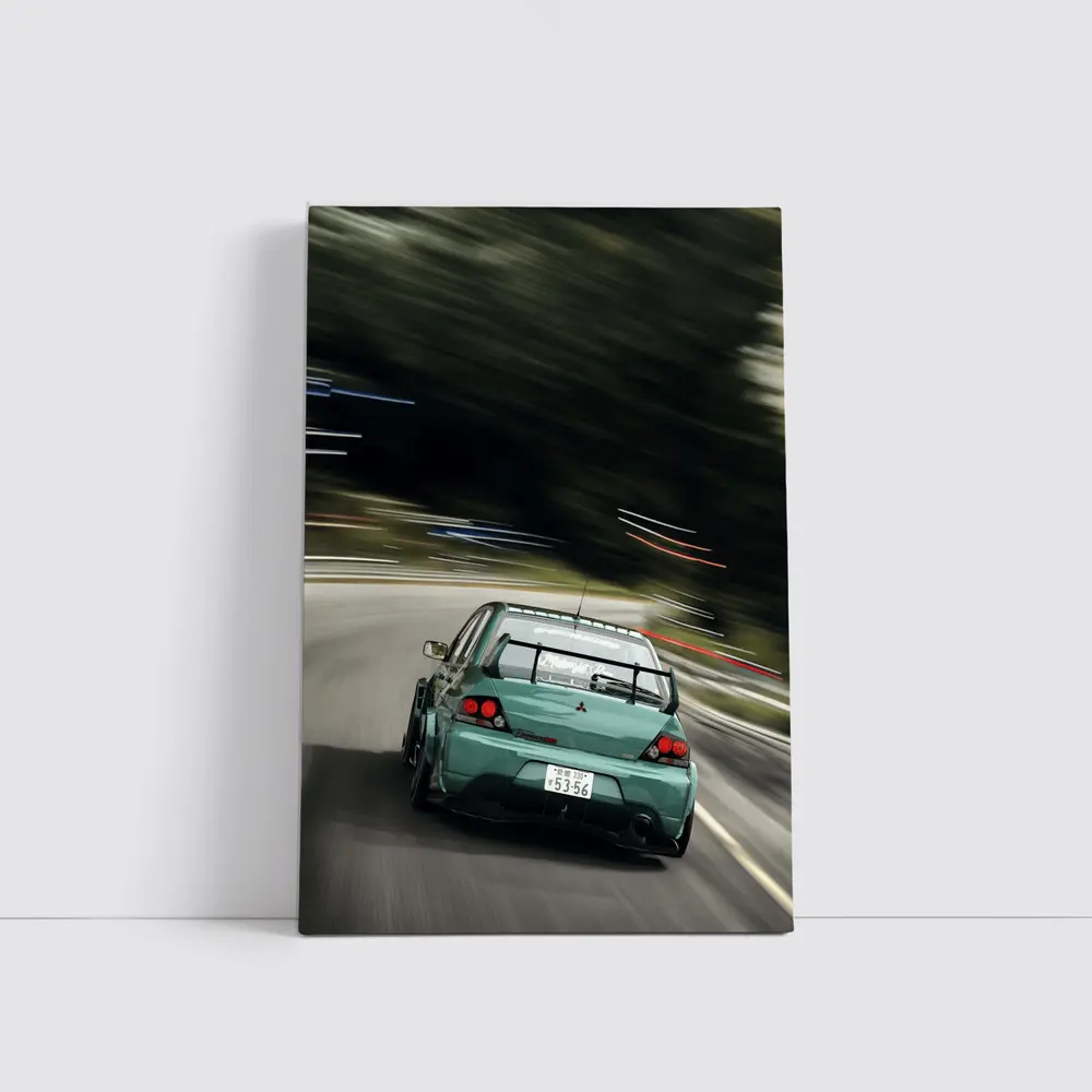 Mitsubishi Lancer Evo Racing Mountain Road – Wall Art