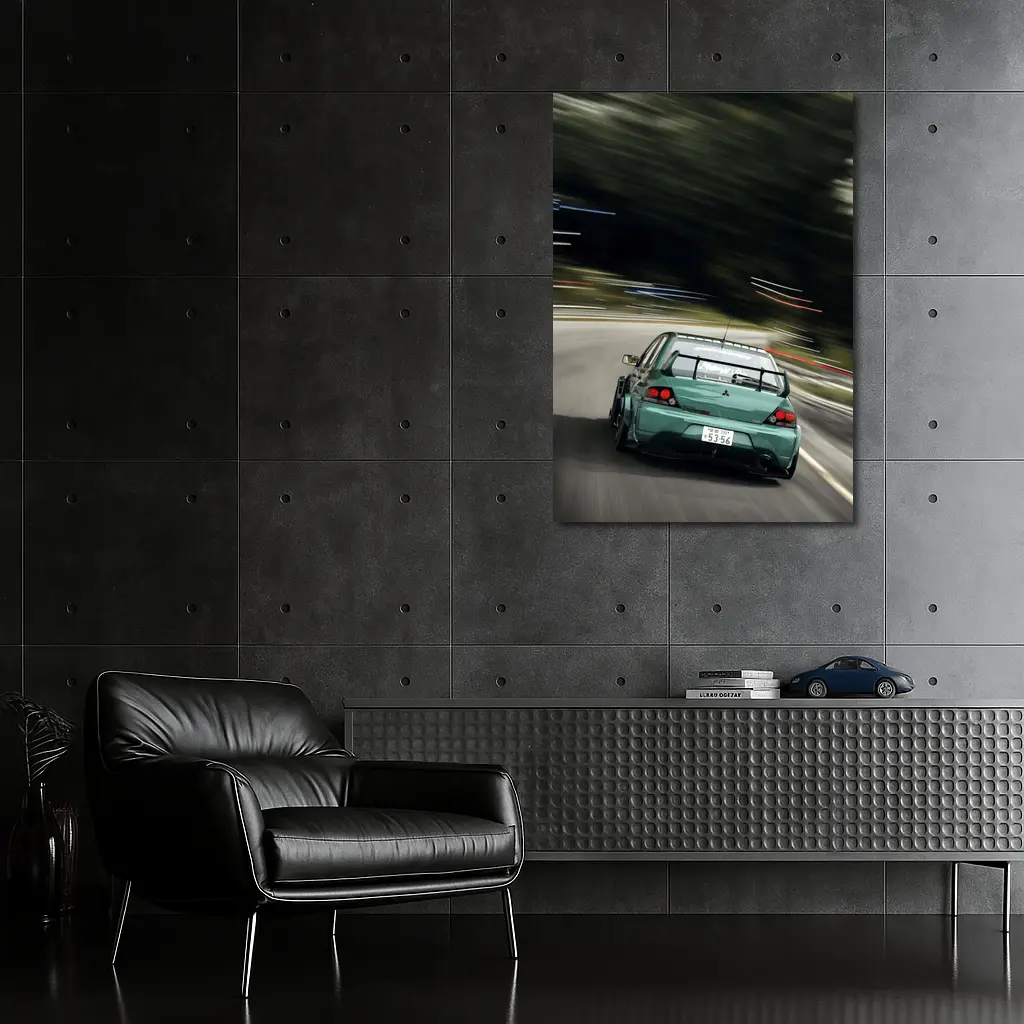 Mitsubishi Lancer Evo Racing Mountain Road – Wall Art