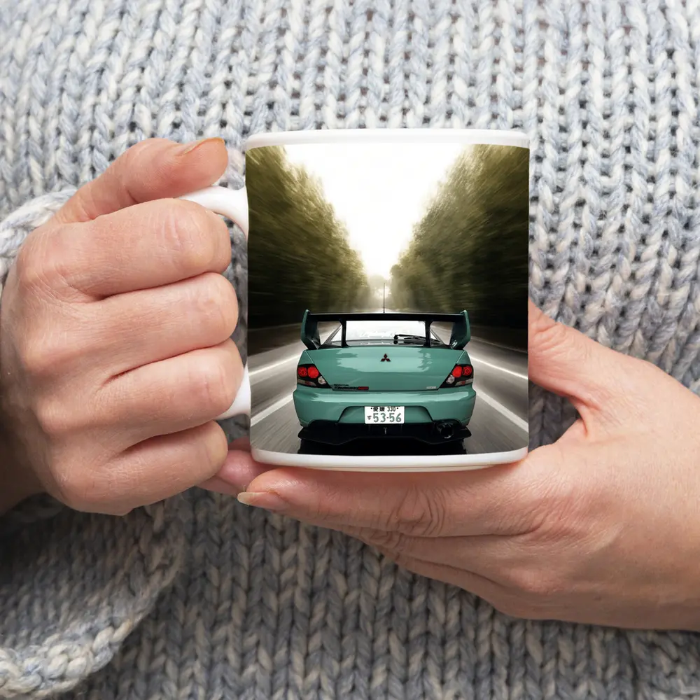 Mitsubishi Lancer Evo Rear Road Speed – Mugs