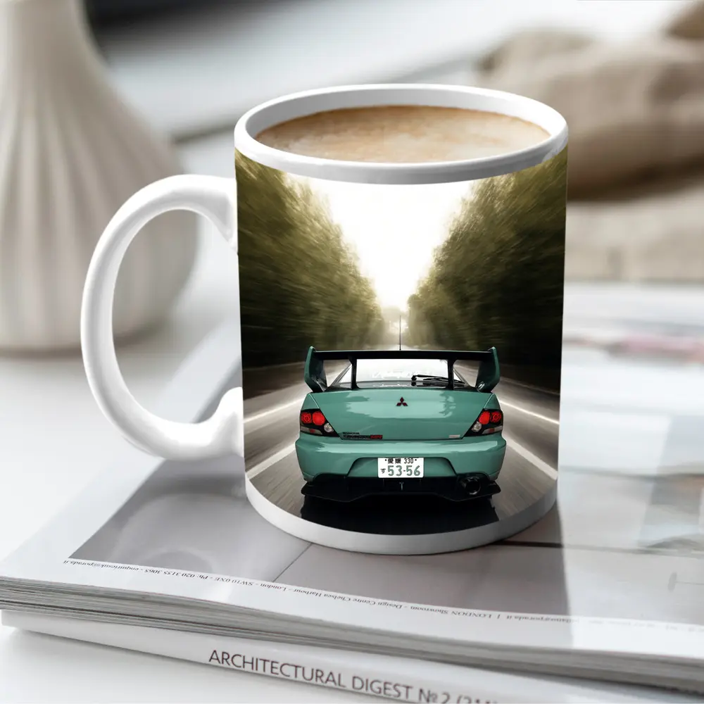 Mitsubishi Lancer Evo Rear Road Speed – Mugs