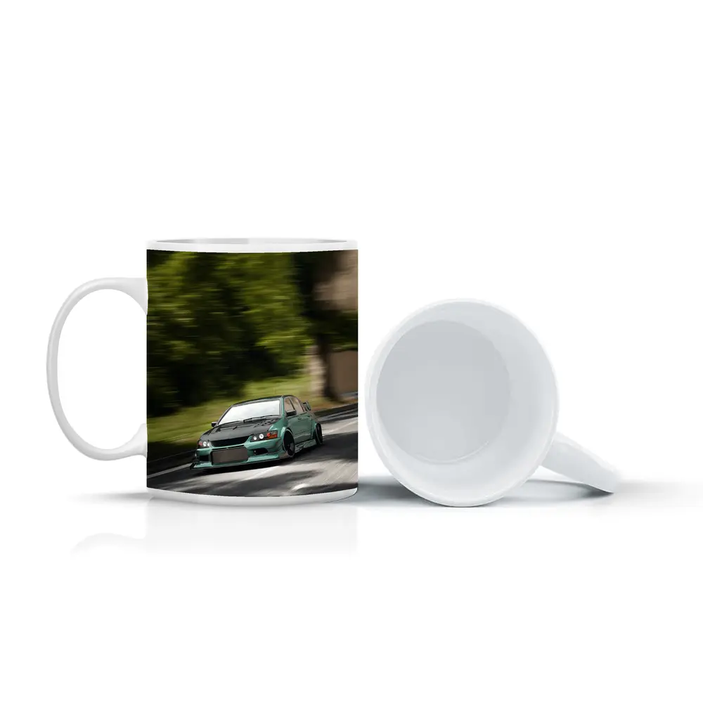 Mitsubishi Lancer Evolution Street Racing Art – Mugs