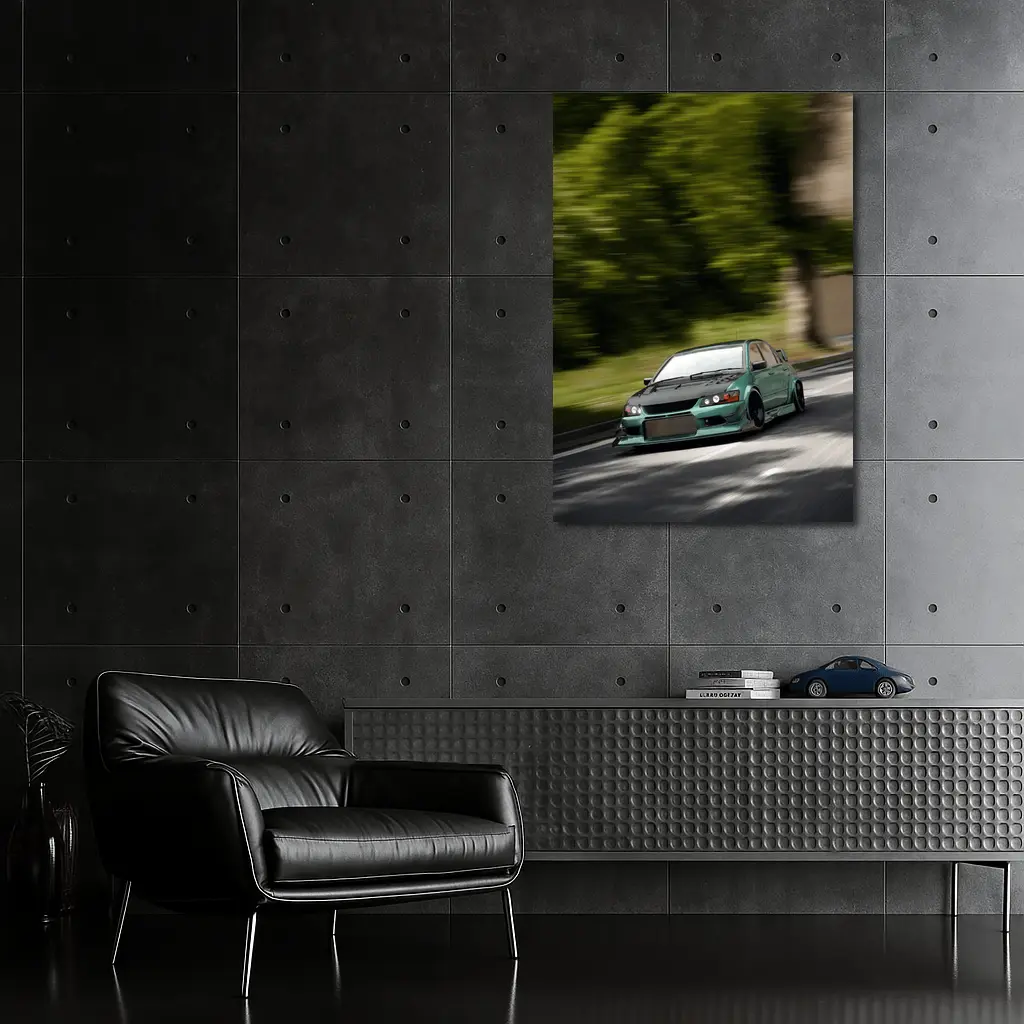 Mitsubishi Lancer Evolution Street Racing Art – Wall Art