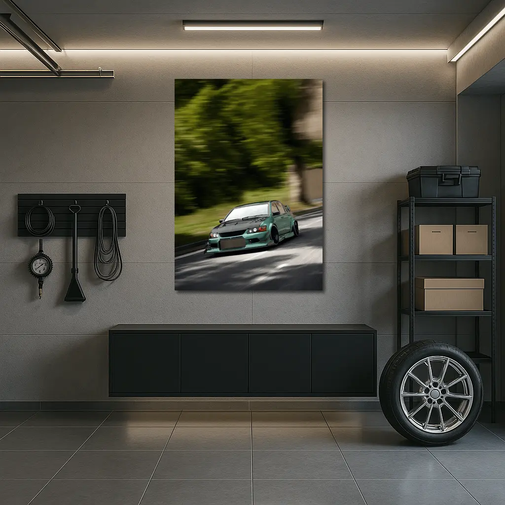 Mitsubishi Lancer Evolution Street Racing Art – Wall Art