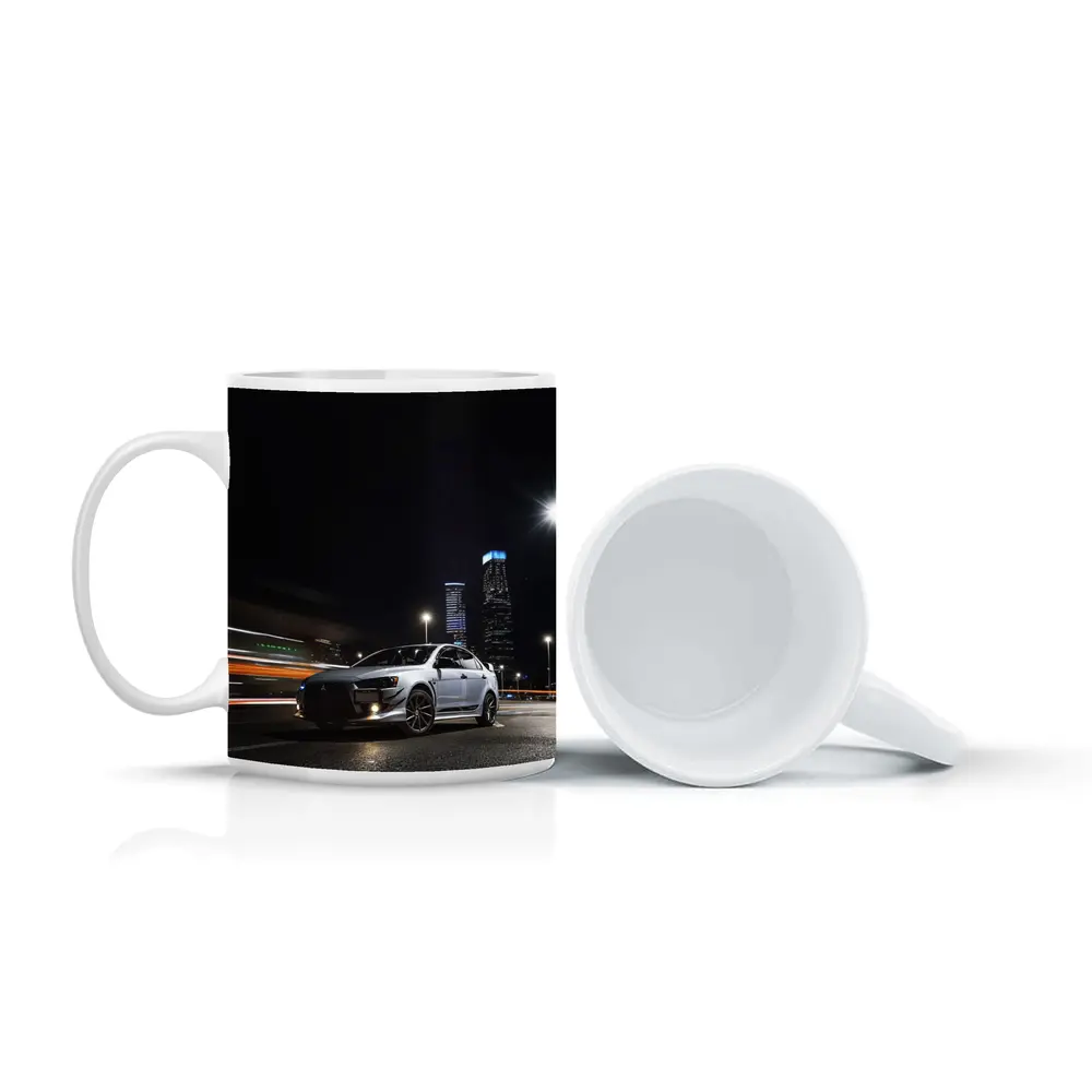 Mitsubishi Lancer Evolution Night City Streets – Mugs