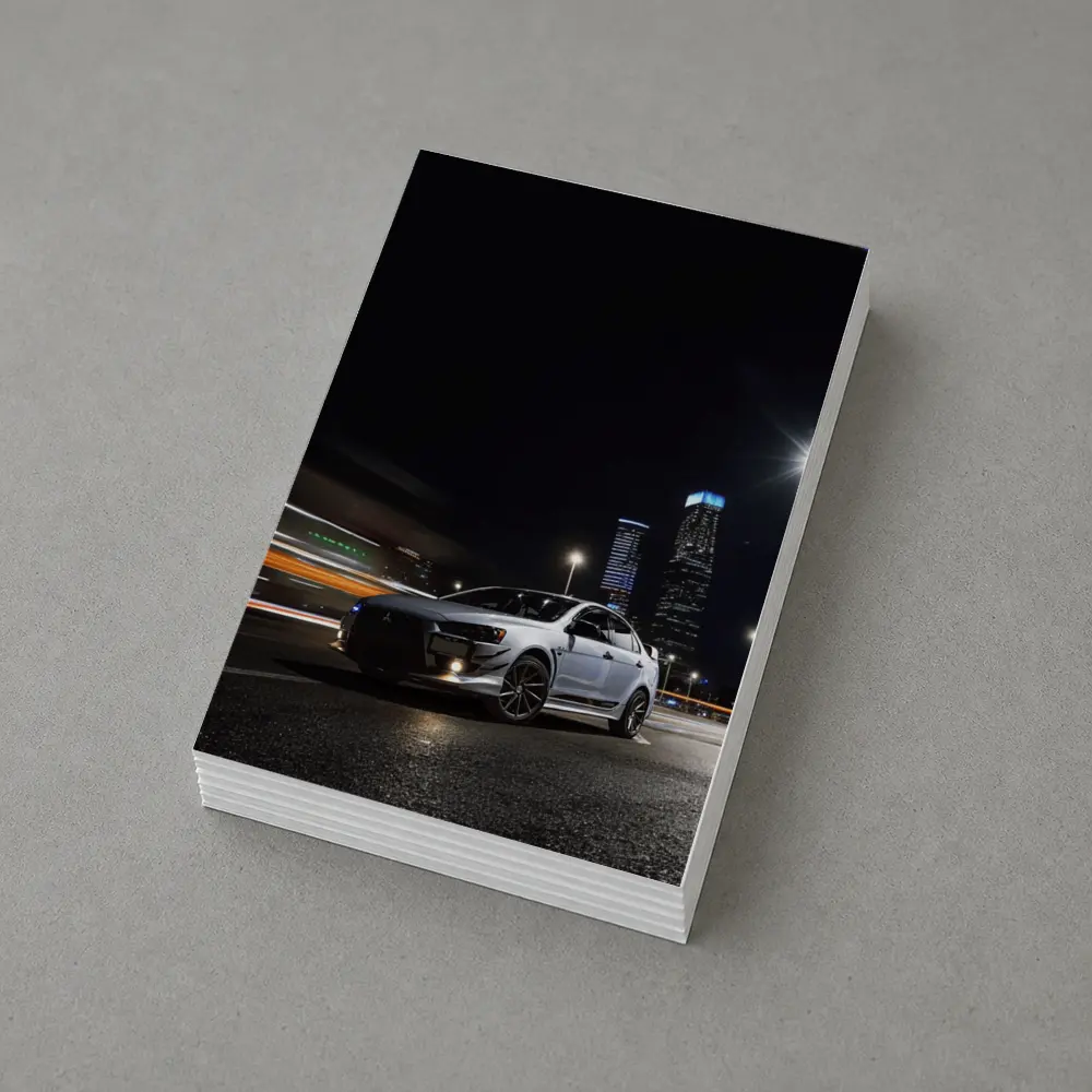 Mitsubishi Lancer Evolution Night City Streets – Postcards