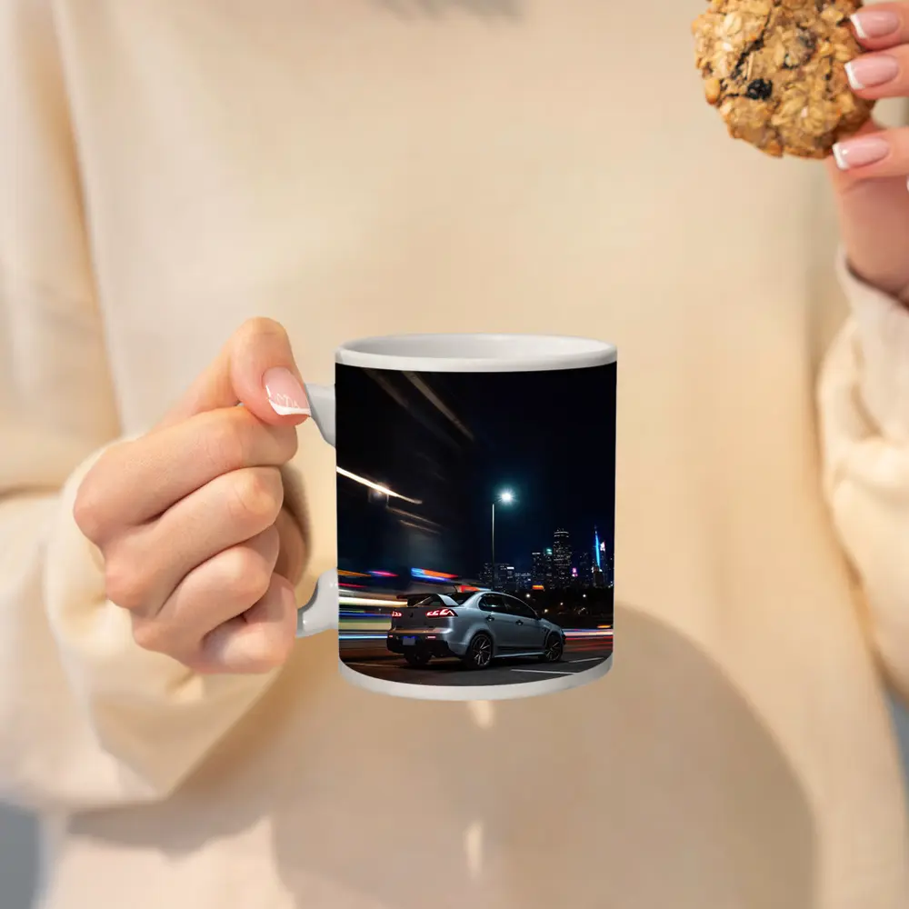 Mitsubishi Lancer Evolution City Night Drive – Mugs