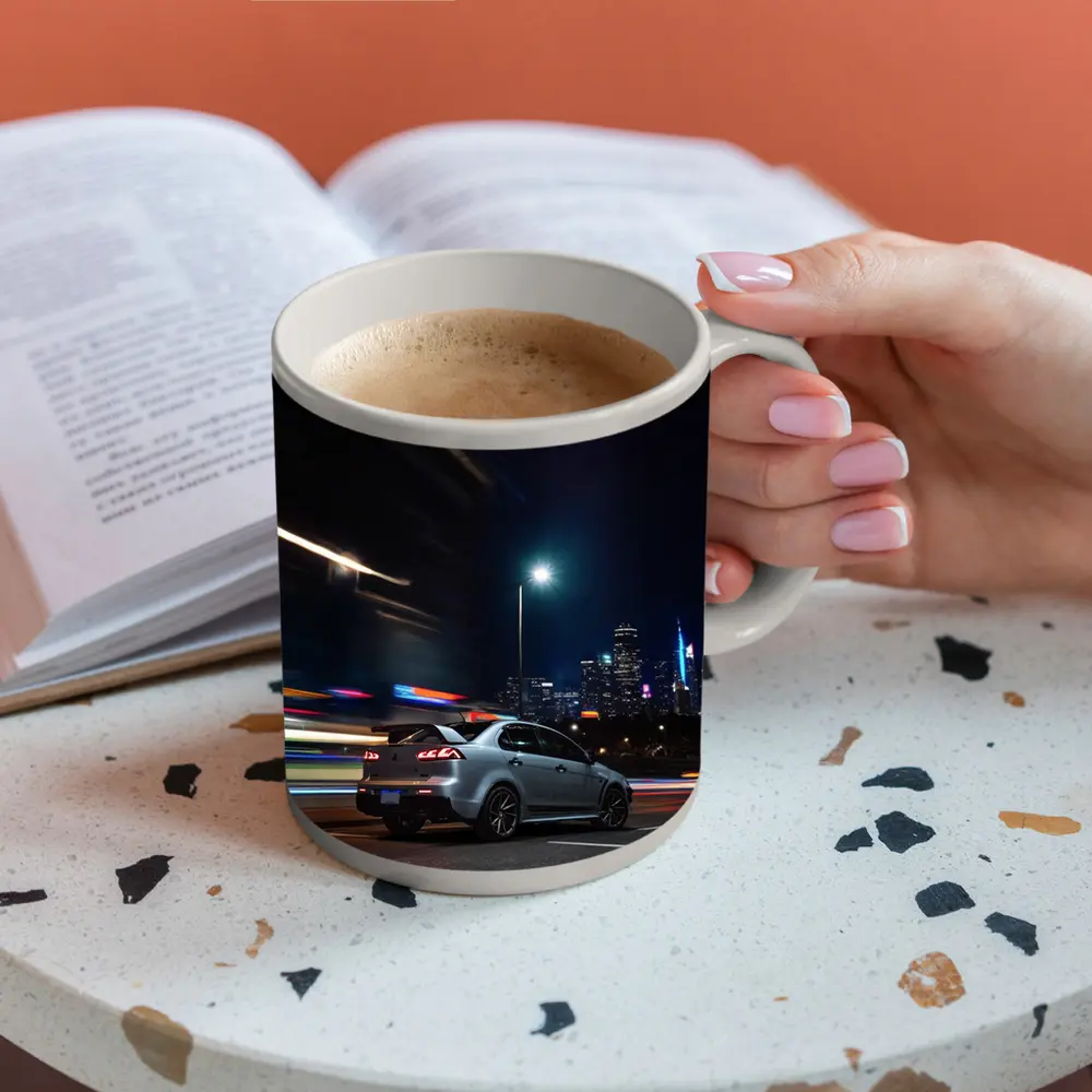 Mitsubishi Lancer Evolution City Night Drive – Mugs