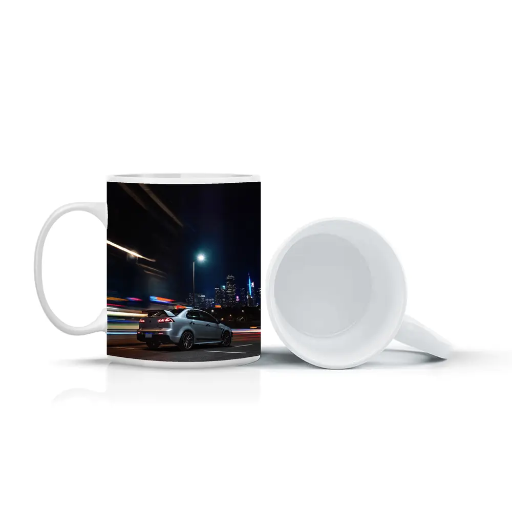 Mitsubishi Lancer Evolution City Night Drive – Mugs