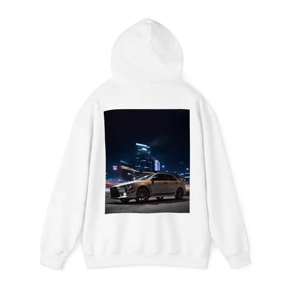 Mitsubishi Lancer Evolution Night City Street – Hoodies