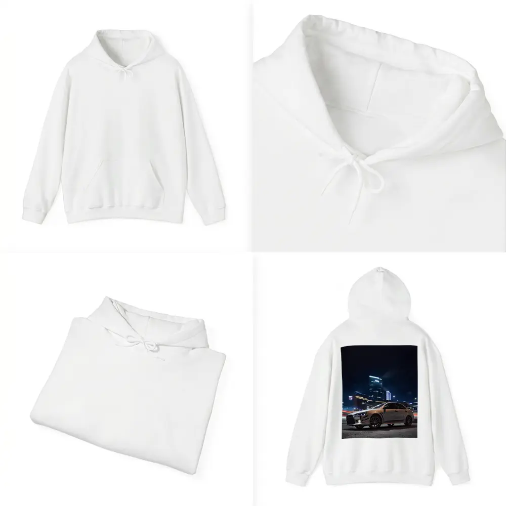 Mitsubishi Lancer Evolution Night City Street – Hoodies