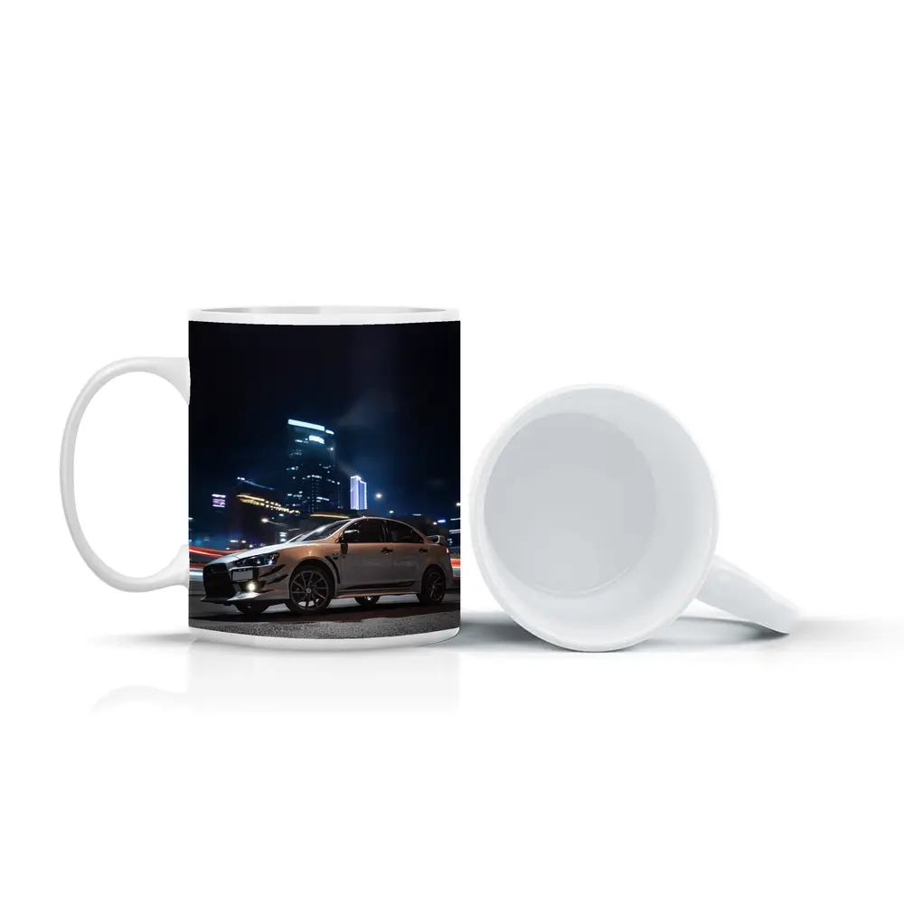 Mitsubishi Lancer Evolution Night City Street – Mugs