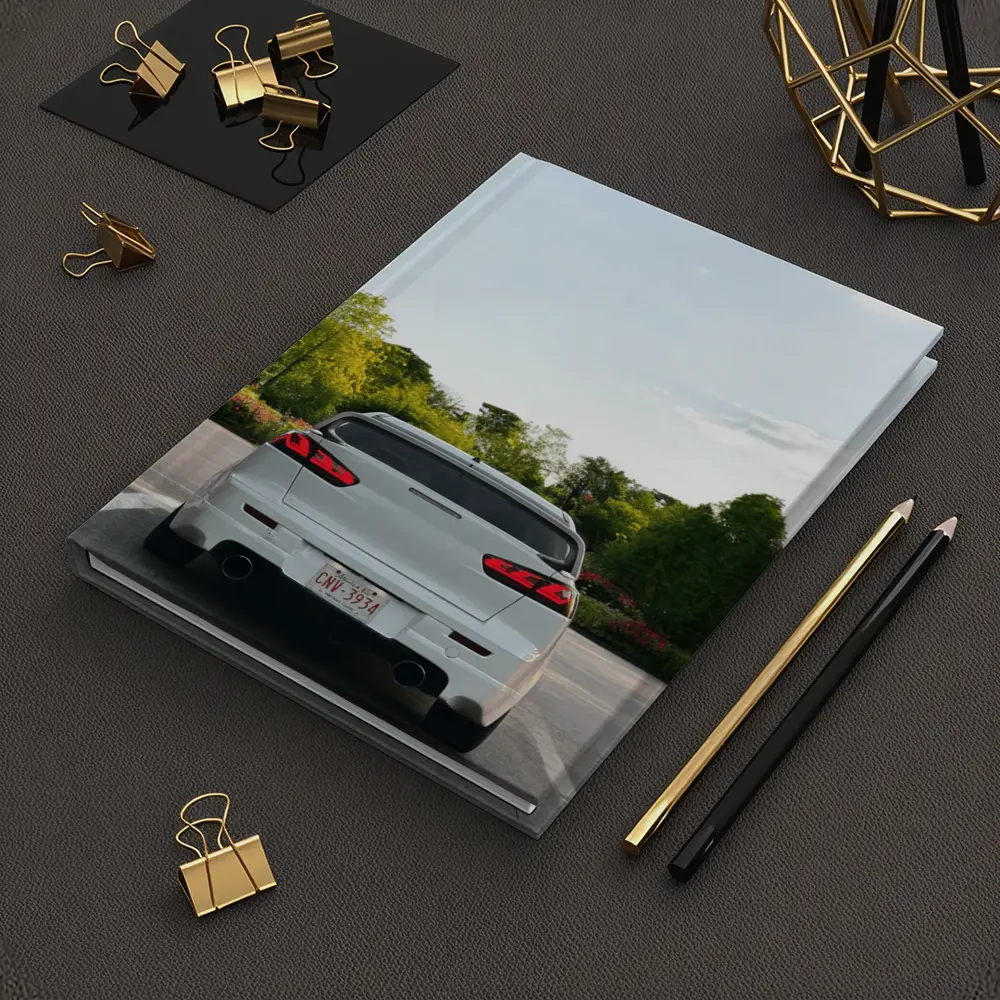 Mitsubishi Lancer Evolution White Parking Lot Trees – Notebooks