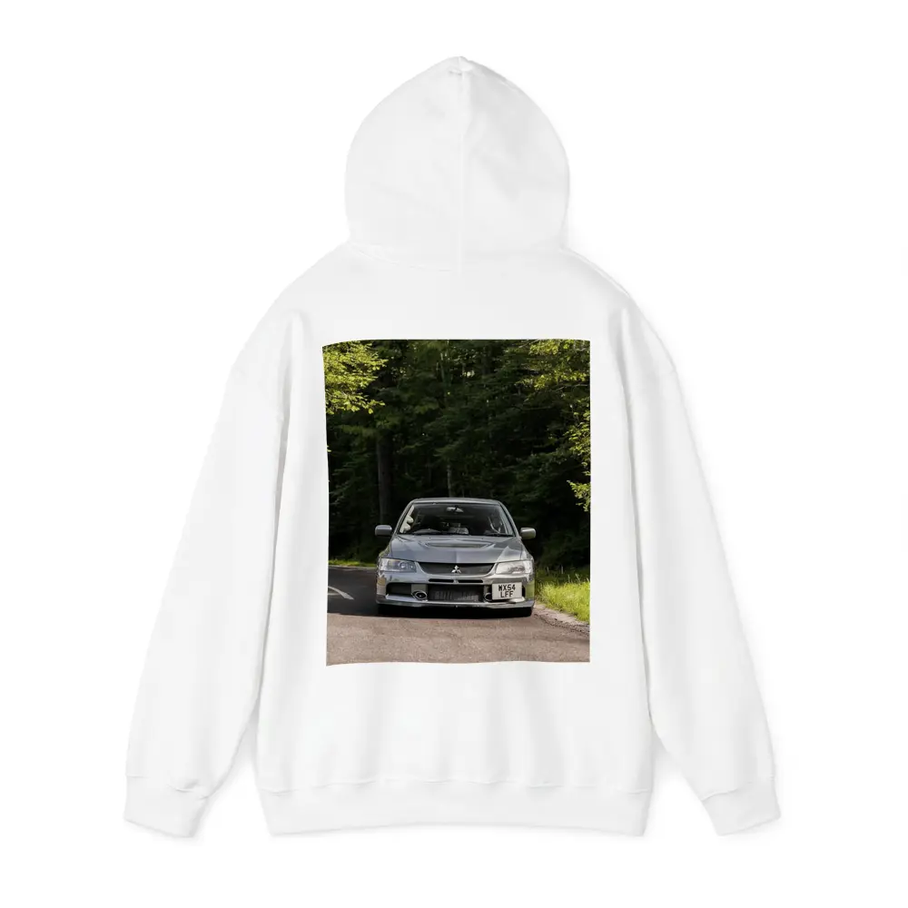 Mitsubishi Lancer Evolution Forest Road Front – Hoodies
