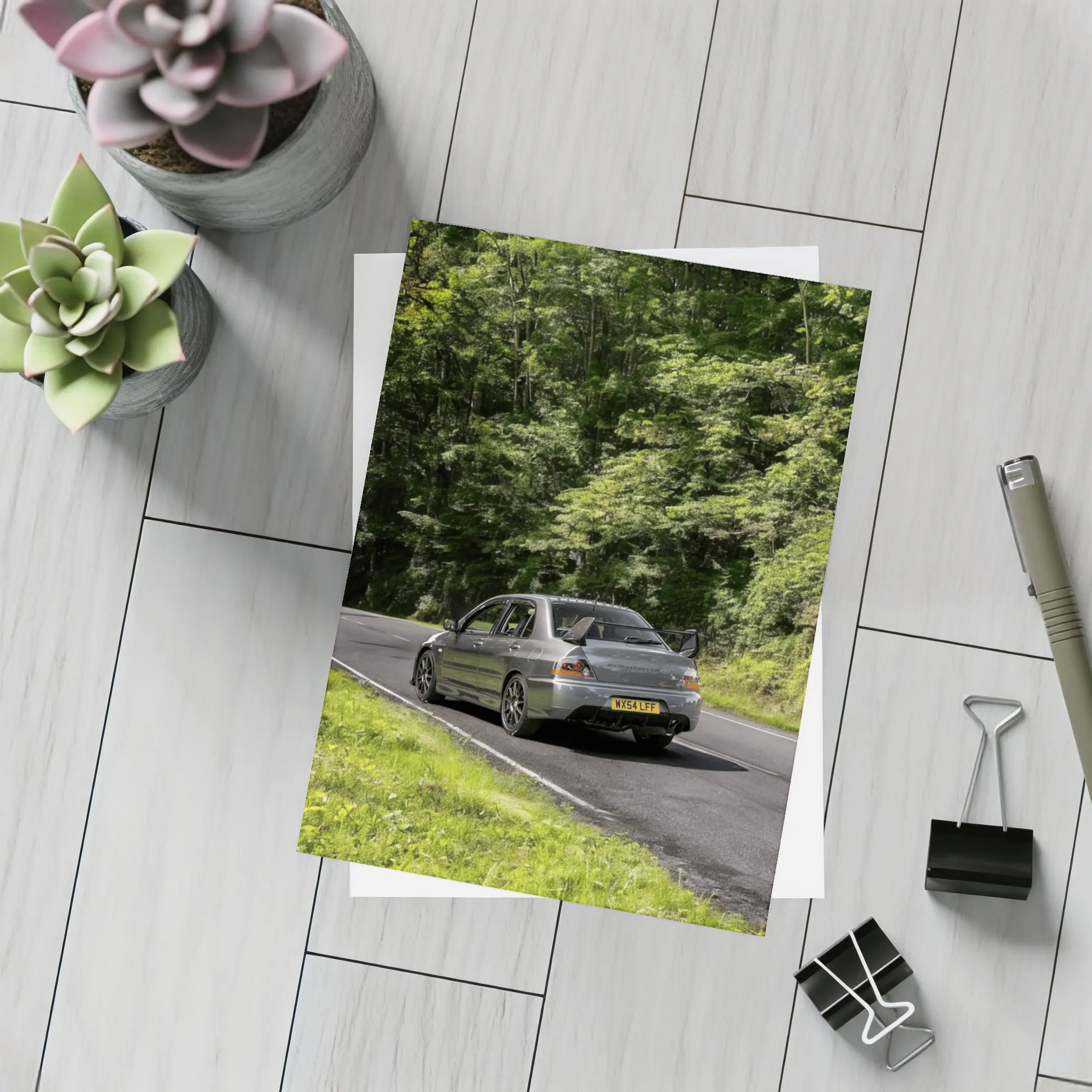 Mitsubishi Lancer Evo Forest Road Drive – Postcards